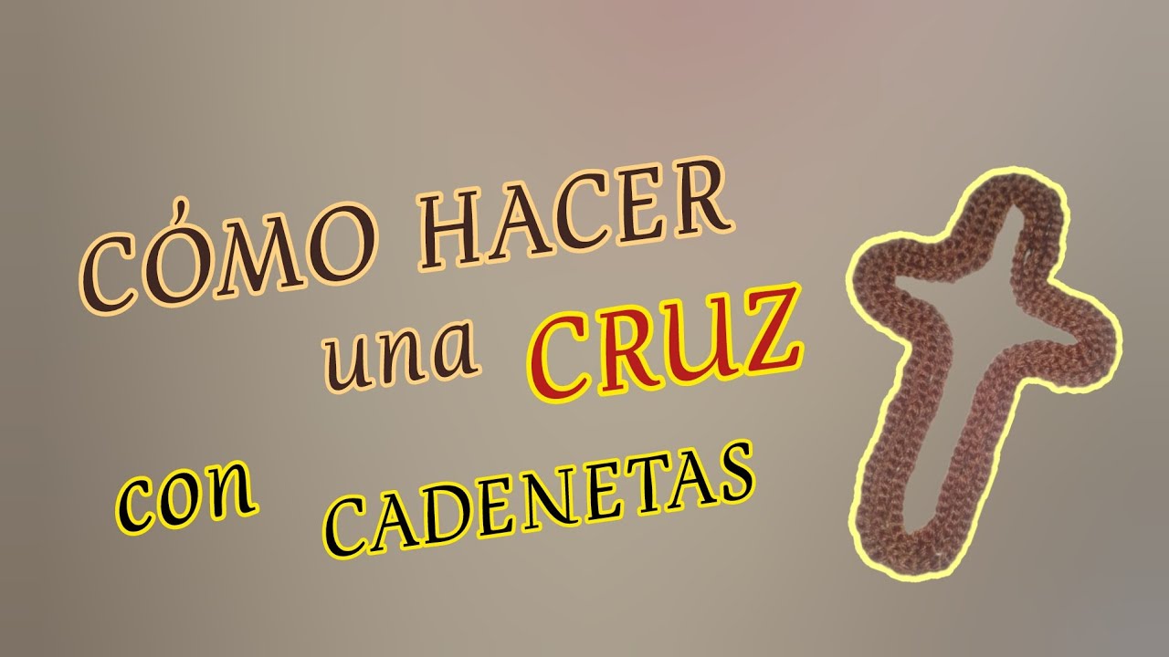 C&Oacute;MO HACER una CRUZ con CADENETAS. /Une croix avec des cha&icirc;nes./ A cross with chains.