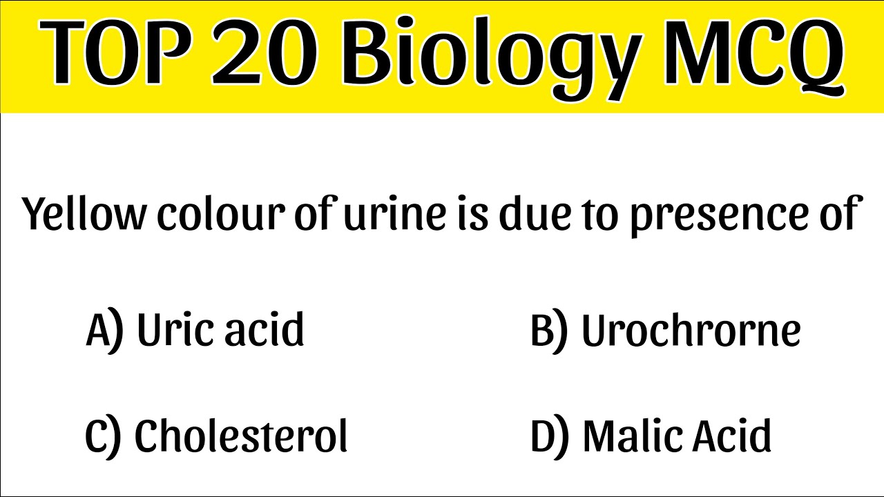 TOP 20 Biology MCQ | biology mcq for competitive exams | biology mcq class 10