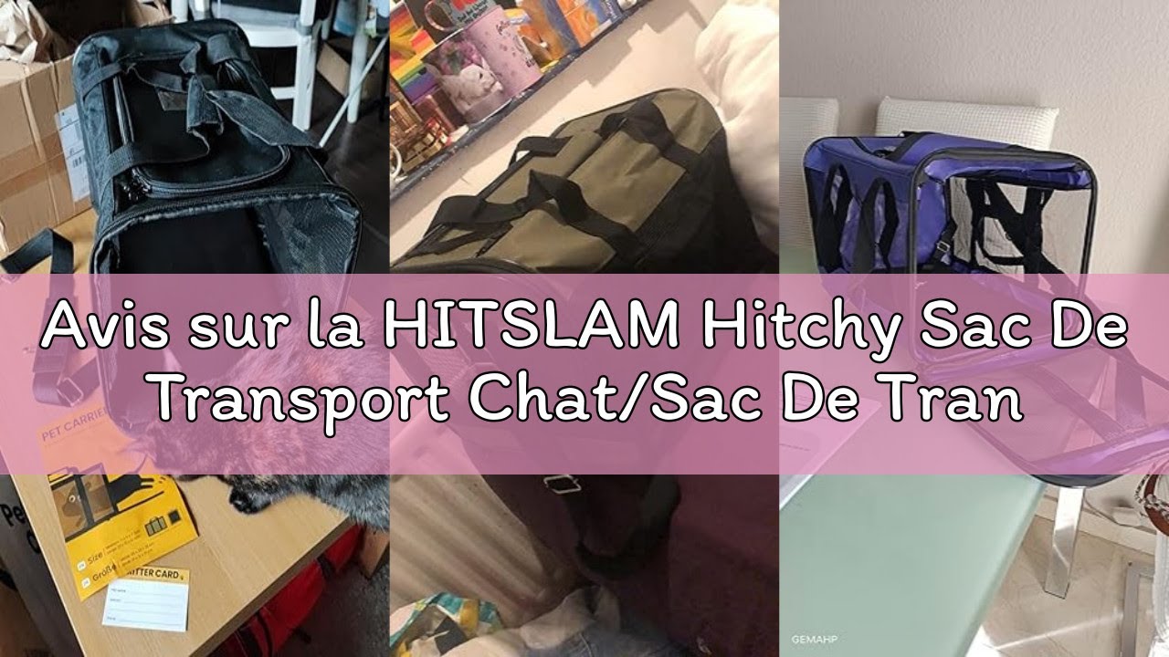 Avis sur la HITSLAM Hitchy Sac De Transport Chat/Sac De Transport Chien pour Chats, Petits Chiens, C