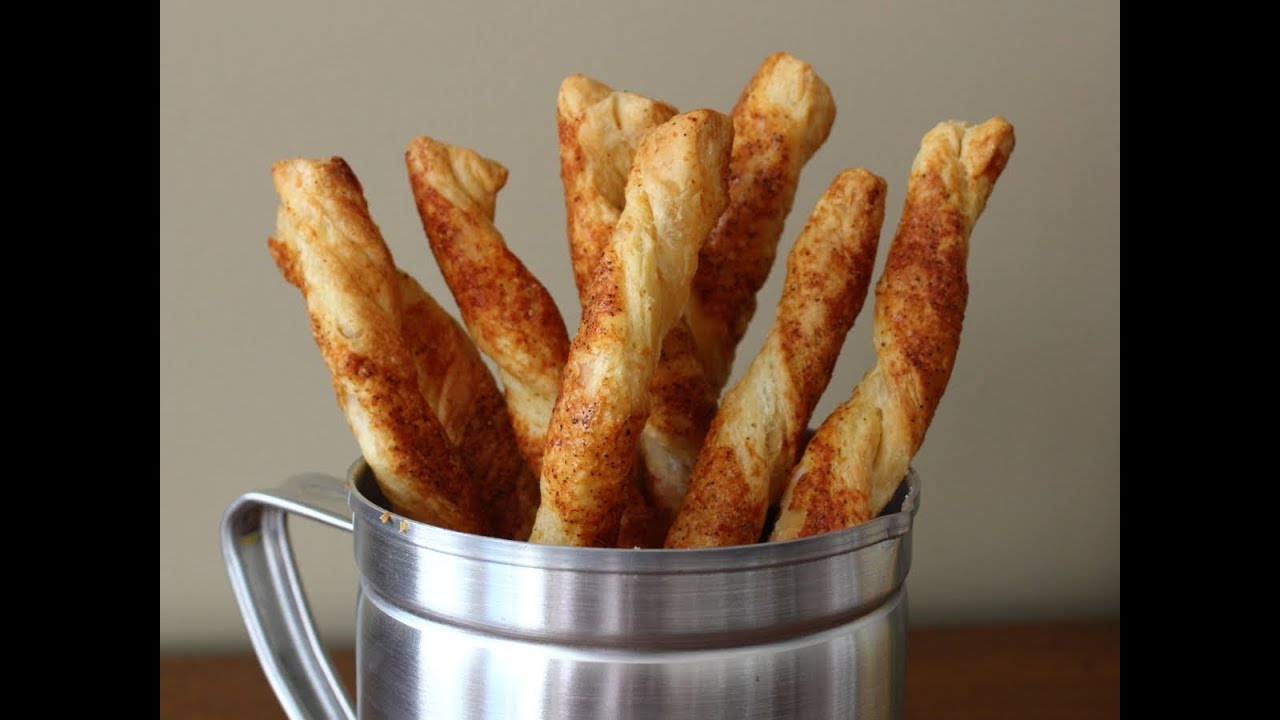 Cheese Straws - Cheesy Bread Sticks Recipe
