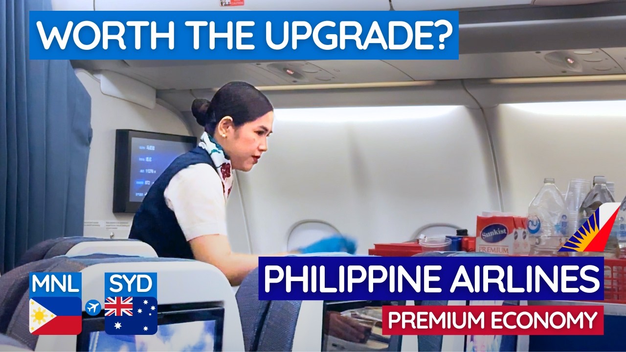 FIRST TIME flying Philippine Airlines PREMIUM ECONOMY! Manila to Sydney | TRIP REPORT