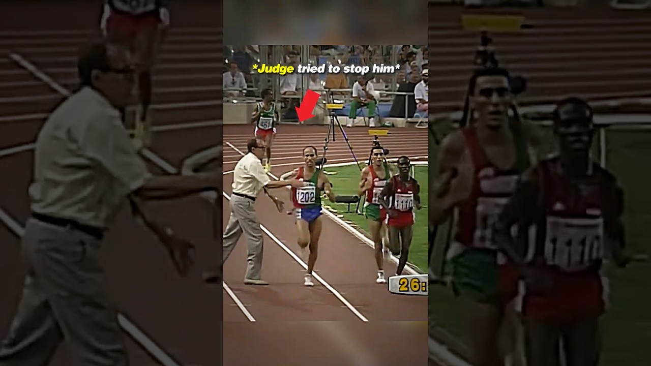 The most controversial Olympic race EVER?😳 #trackandfield #running #olympics #cheating #sports
