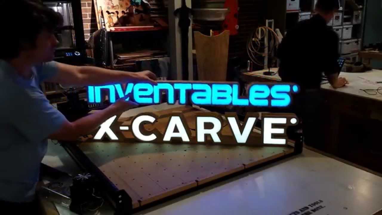 Making an Illuminated Sign with Inventables X-Carve and Adobe Illustrator