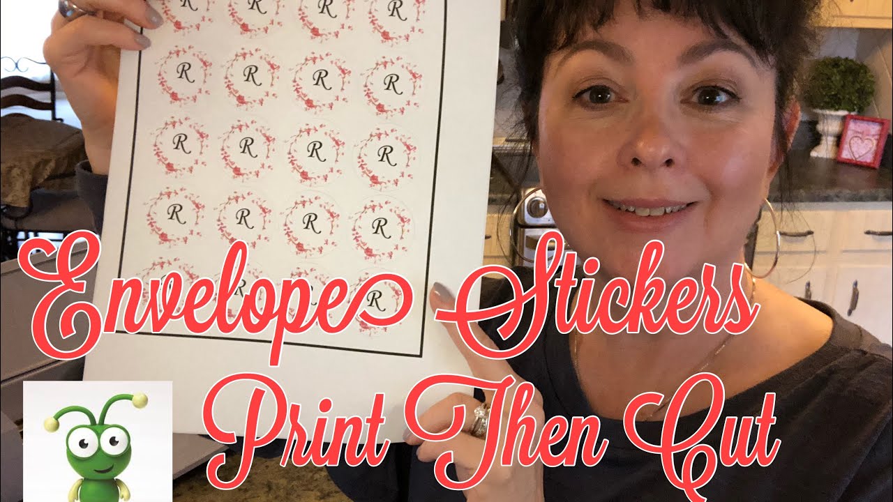 DIY Envelope Stickers With Cricut | Print Then Cut Easy 2019