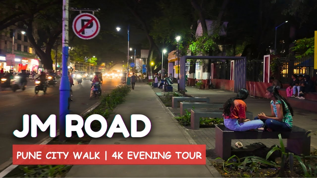 PUNE EVENING WALK 2025 PART 1 | 4K WALKING TOUR FROM DECCAN TO BALGANDHAR TILAK | CITY STREET LIFE