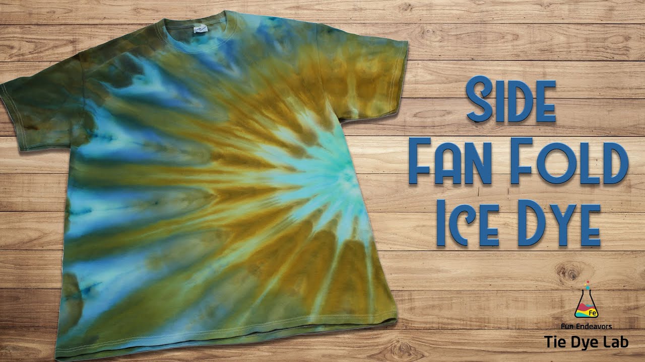 Tie Dye Designs:  Side Fan Fold Ice Dye [DOI]