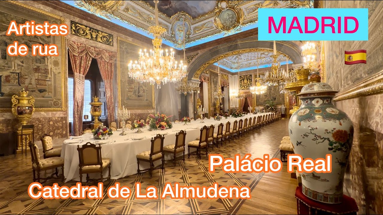Entramos de graça no luxuoso Palacio Real de Madrid e na Catedral de La Almudena! 🇪🇸 4 K