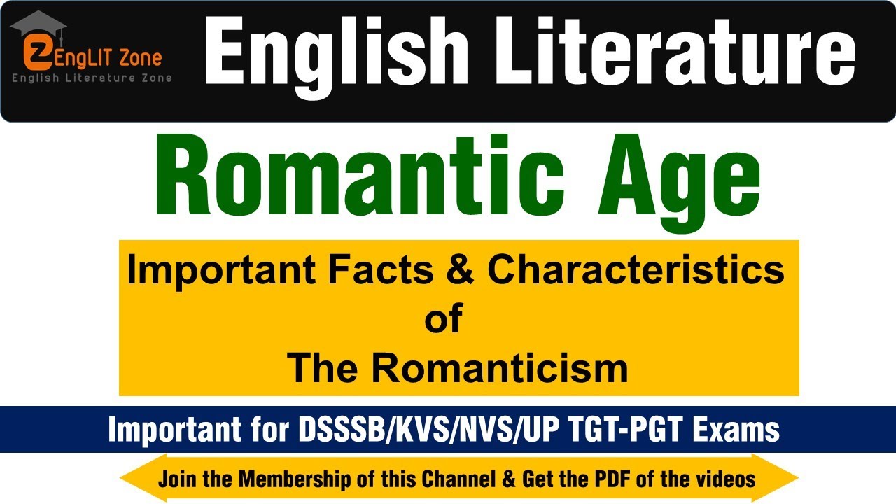 Romantic Age | Romantic Era in English Literature | Romanticism | History of English Literature