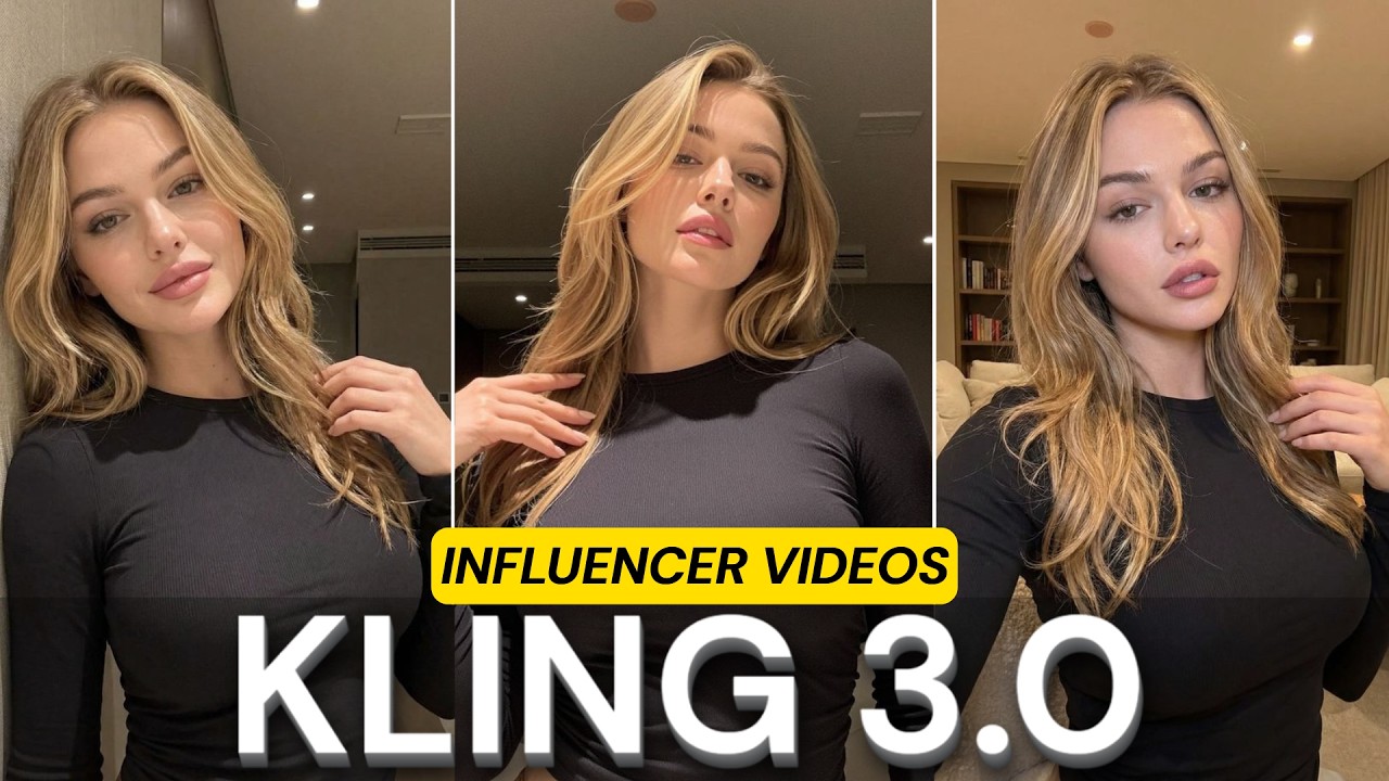 Make Insanely Realistic AI Influencer Videos Using Kling 3.0