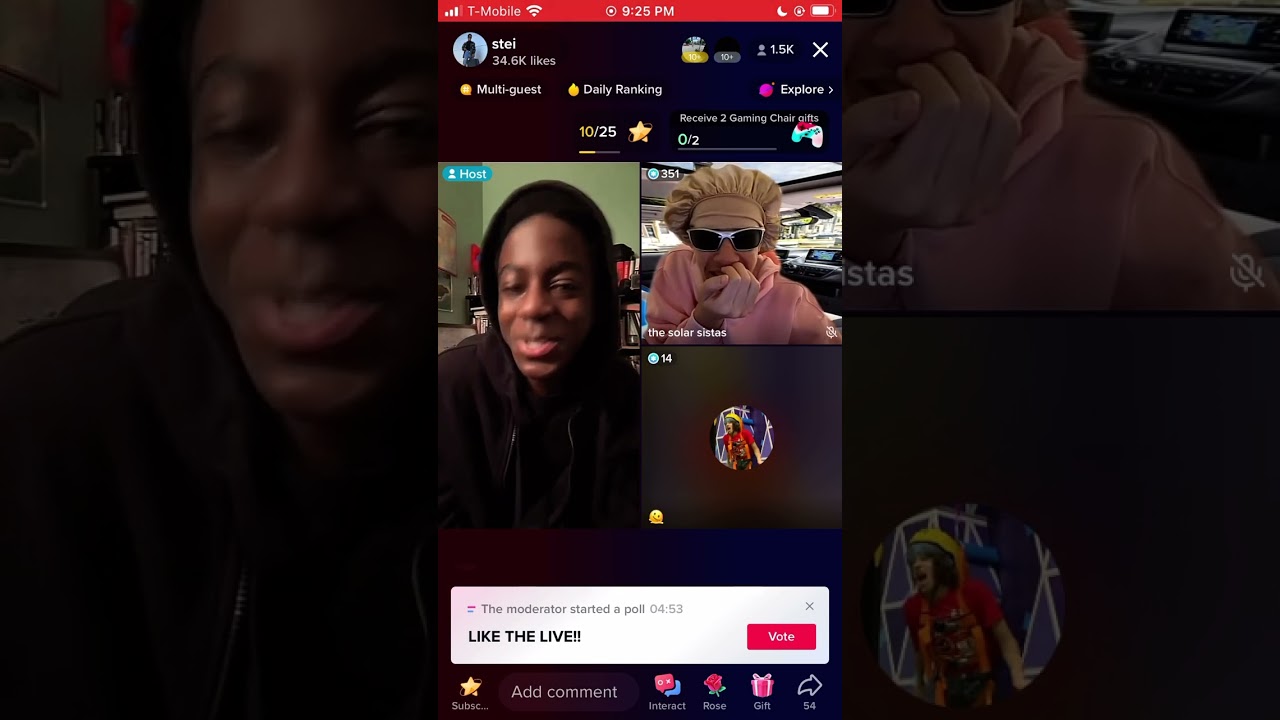 Steyeuh & Javon TikTok live pt 1