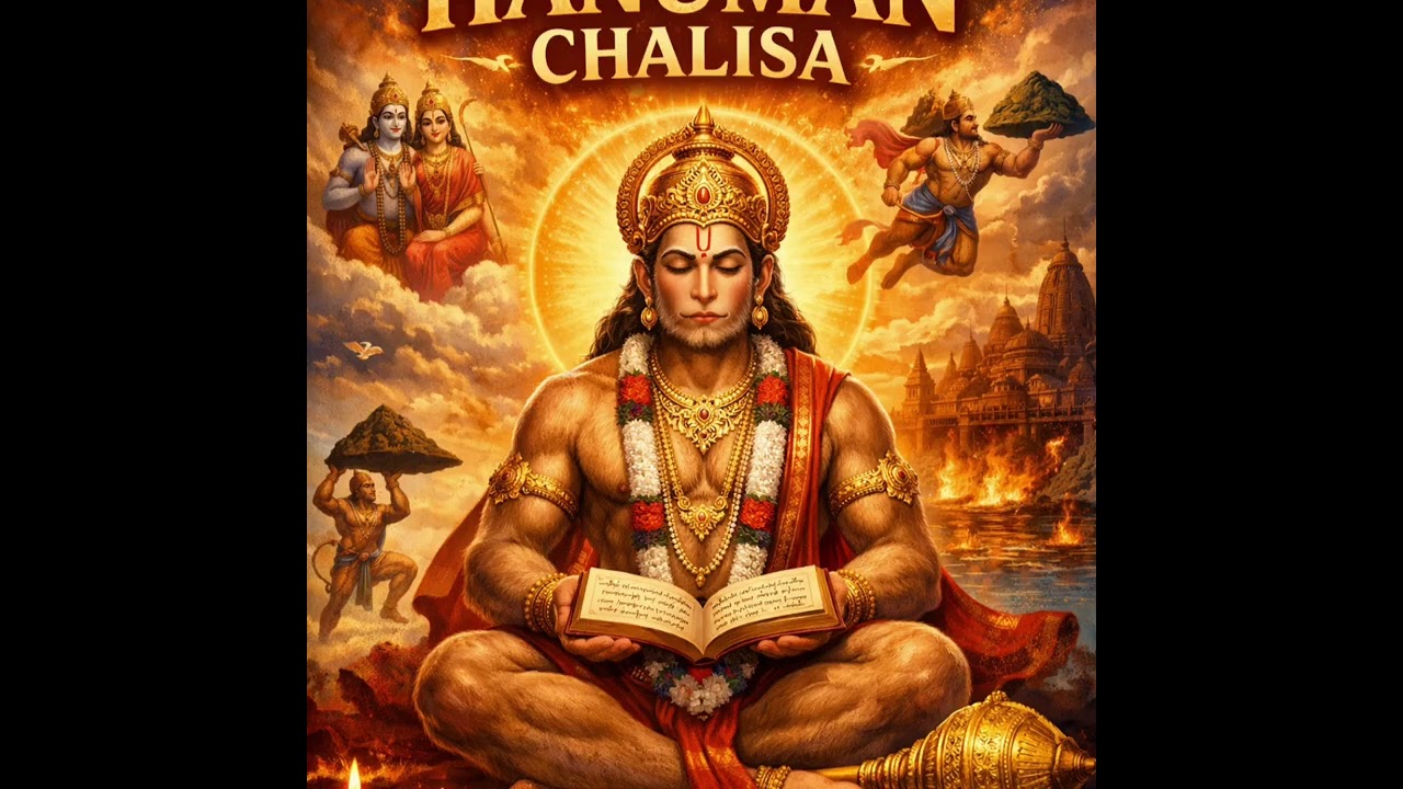 Hanuman chalisa 7 Times 🙏🙏🙏 listen for deep sleep and sweet dream 💯💯🙏#hunuman #hunumanchalisa #god 