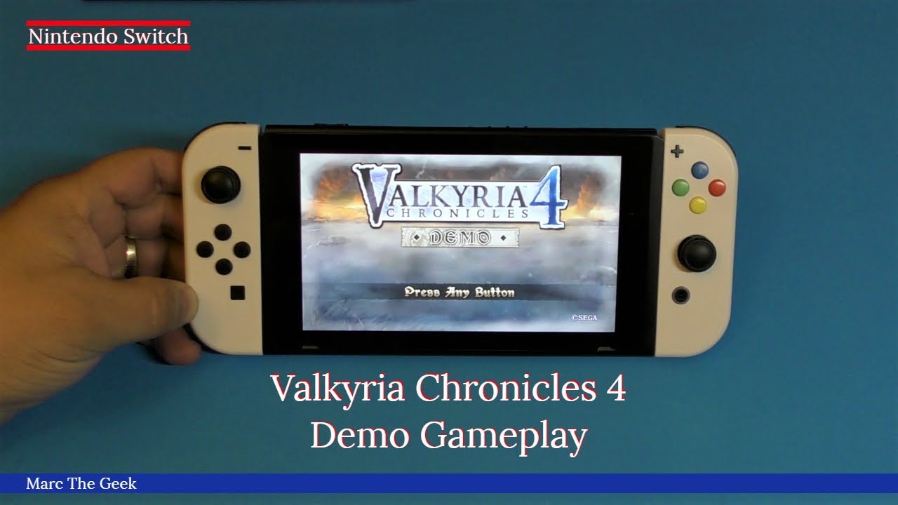 Nintendo Switch: Valkyria Chronicles 4 Demo Gameplay