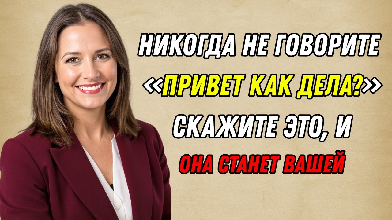Произнесите эти 3 волшебных ключевых слова, и она будет думать о вас постоянно.