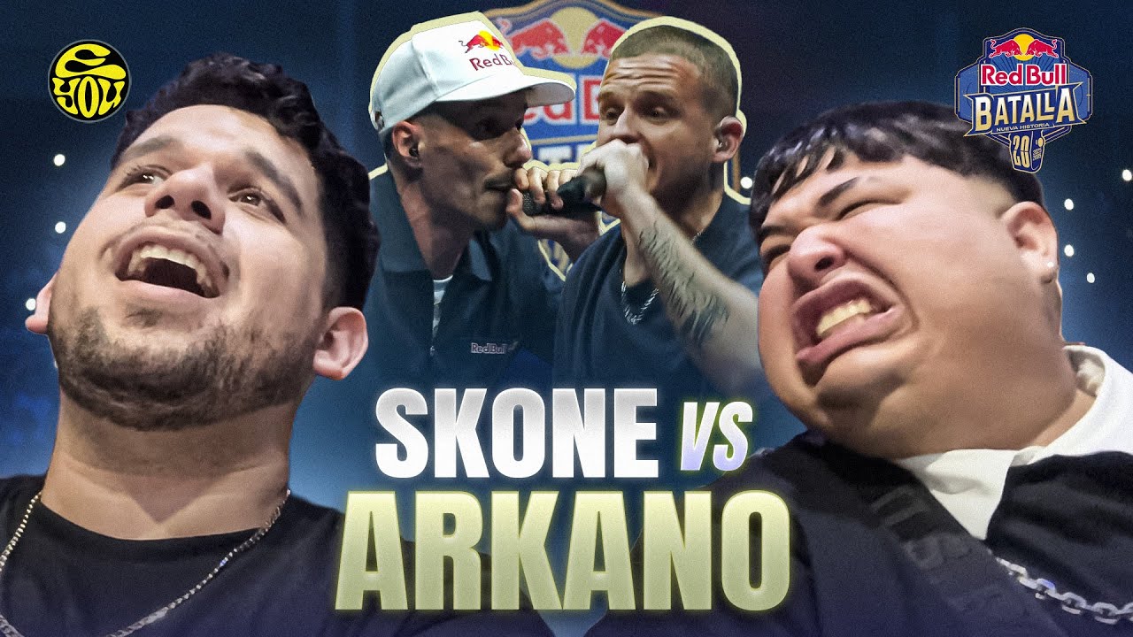 WE REACT FROM THE STAGE TO SKONE vs ARKANO! - Red Bull Batalla 20th Anniversary - EYOU TV