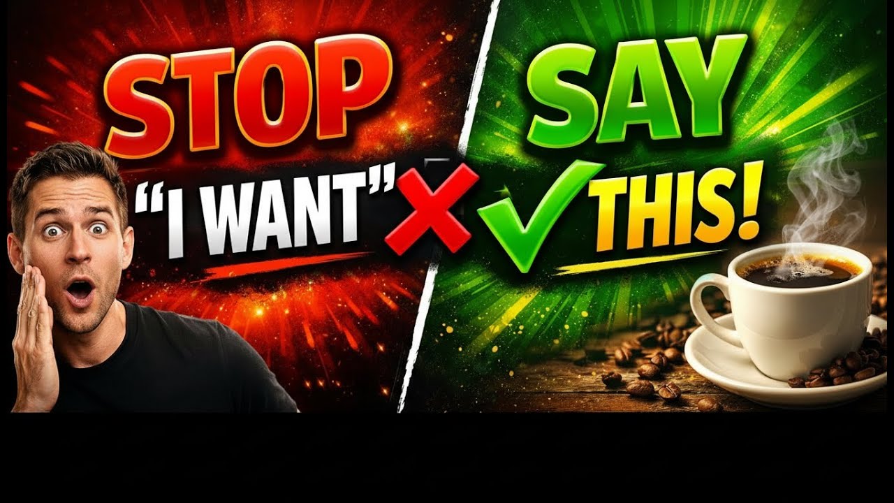 Stop Saying “I Want Coffee” ❌ Say This Instead ✅