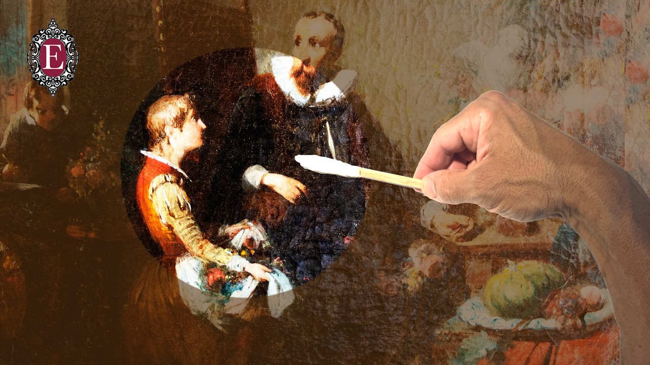 Eduardo’s Restoration An Epic painting conservation. Restoring a 19th Century Painting