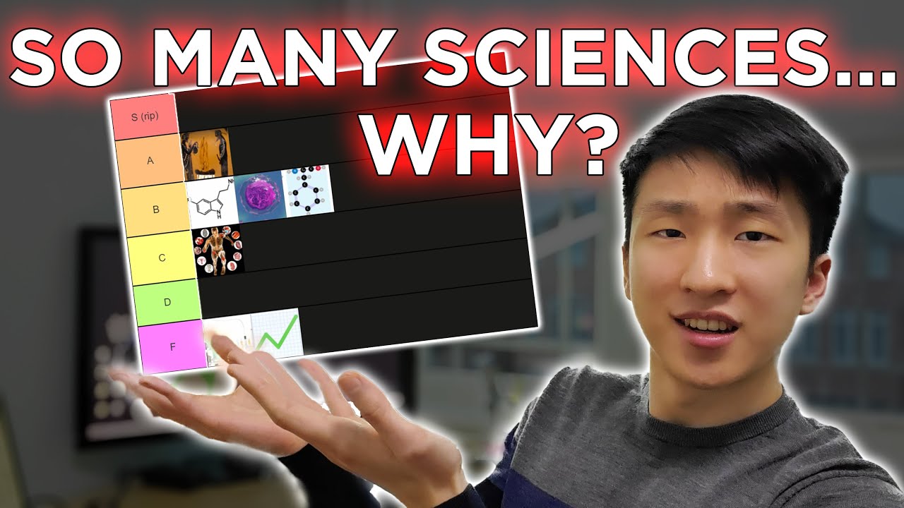 My UNIVERSITY SCIENCE COURSE TIERLIST (ranking second year science courses! ---was a rough semester)