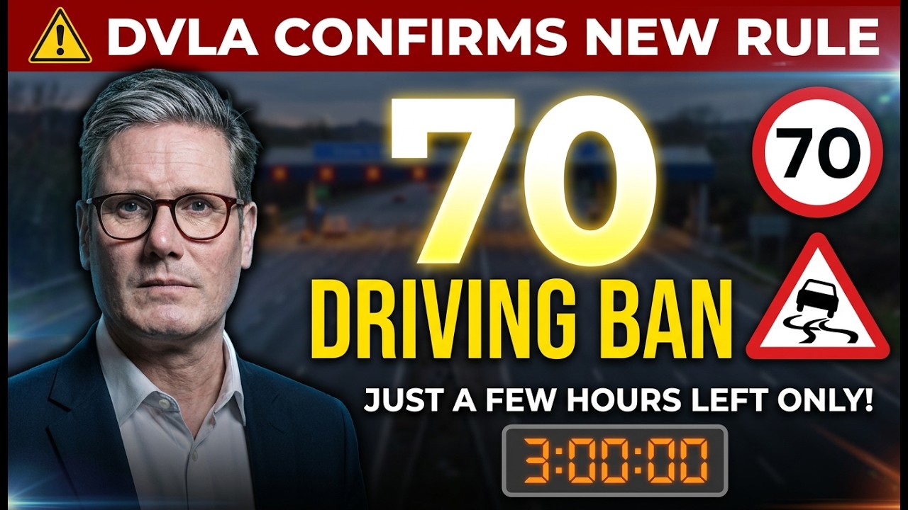 🚨 DVLA ПОДТВЕРЖДАЕТ запрет на вождение для лиц старше 70 лет &mdash; осталось всего несколько часов, чт...