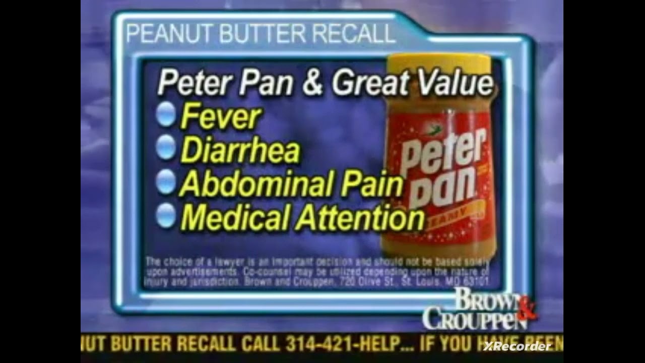 Drug Alert w/ Terry Crouppen Peter Pan Recall Brown & Crouppen Commercial