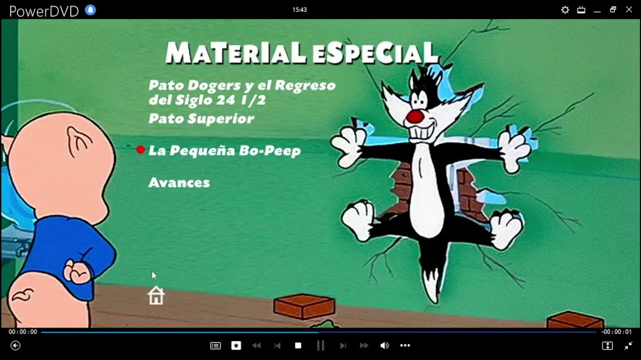 Pato Lucas: Cazamonstruos DVD Menu 2009 en español