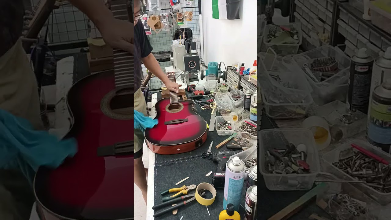 saddle mods Cort classical guitar Nonuz Guitar Centre Luthier Repair Kuala Lumpur Malaysia