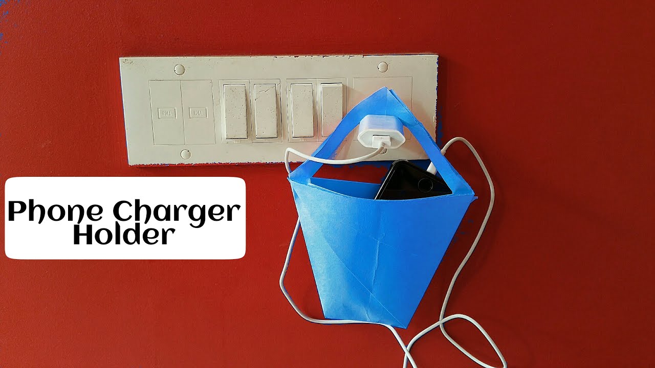 Phone Charger Holder - DIY Useful Origami Tutorial by Paper Folds