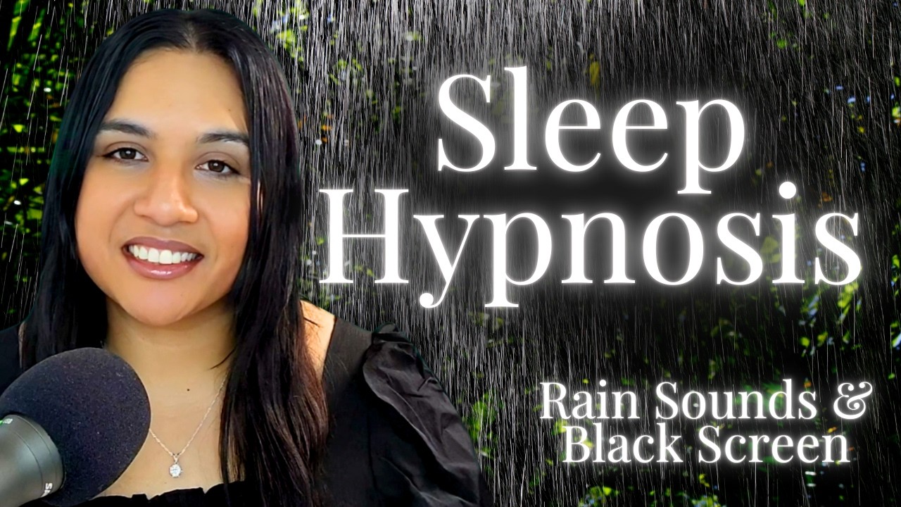 Sleep Hypnosis | When You’re Finally Ready to Rest (Black Screen/ 8 Hour Rain)