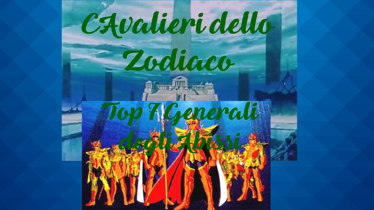 Saint Seiya Top 7 Generali degli Abissi