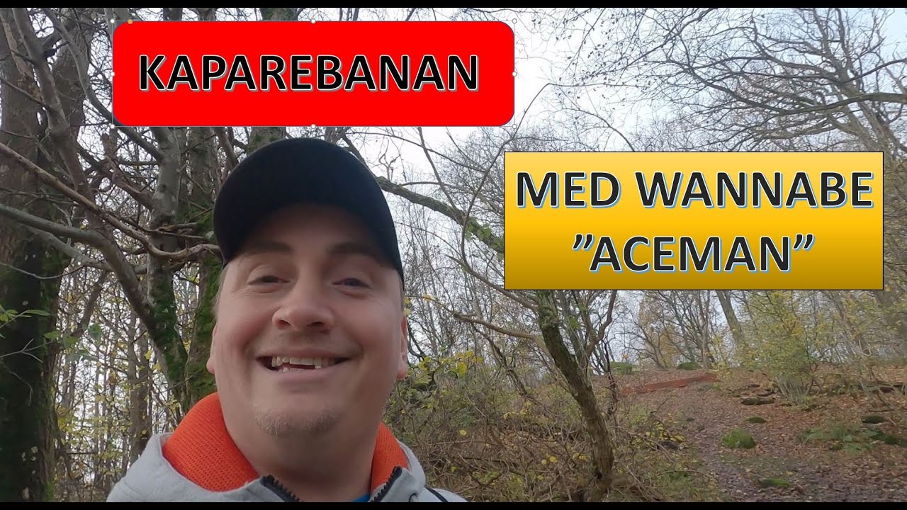 Casual Disc Golf på Kaparebanan i Onsala, första hålen.