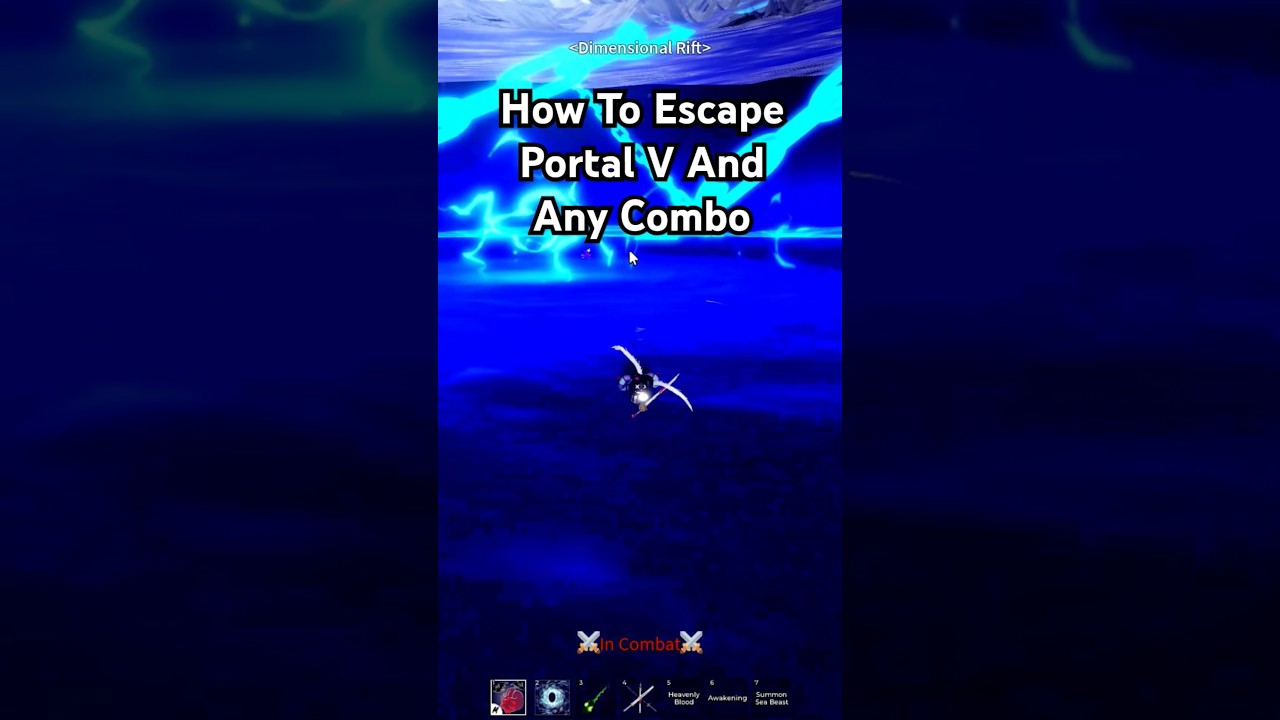 How to escape portal V and all combos in blox fruits #roblox #bloxfruits