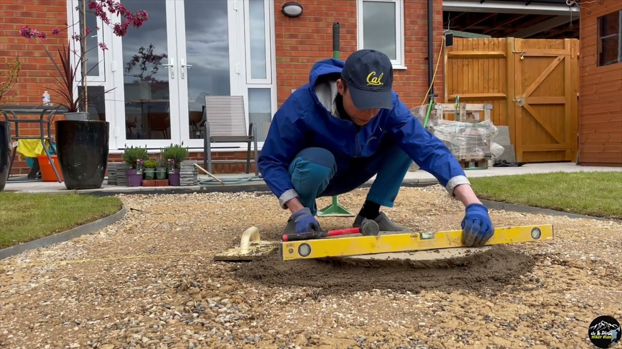 DIY Garden:點解鋪圓形自然砂岩地磚係咁難？Why Paving Circle Natural Sandstone is much difficult than flat base Slab?