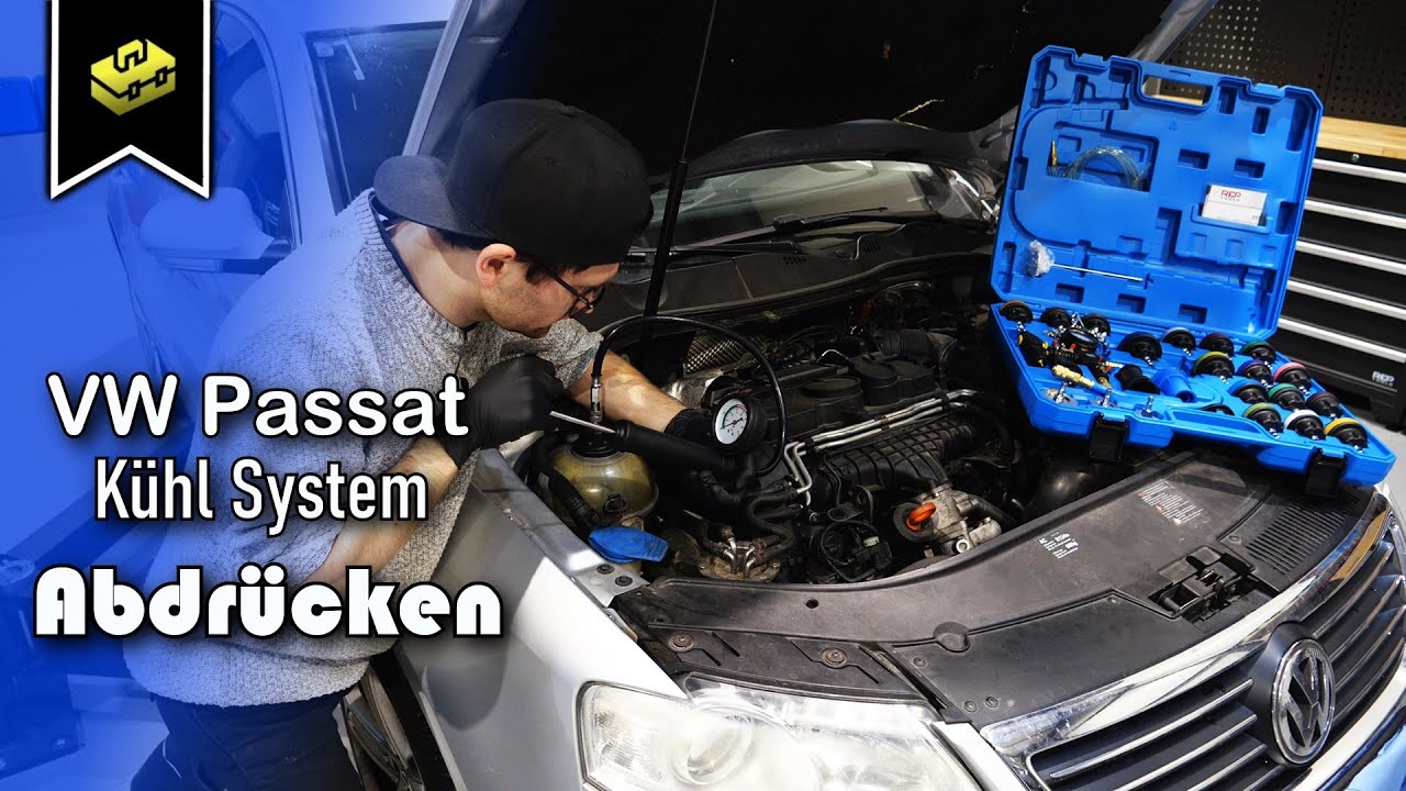Volkswagen K&uuml;hlsystem ( Testen ) ( Abdr&uuml;cken ) ( Dichtigkeitspr&uuml;fung ) | cool system forcing off