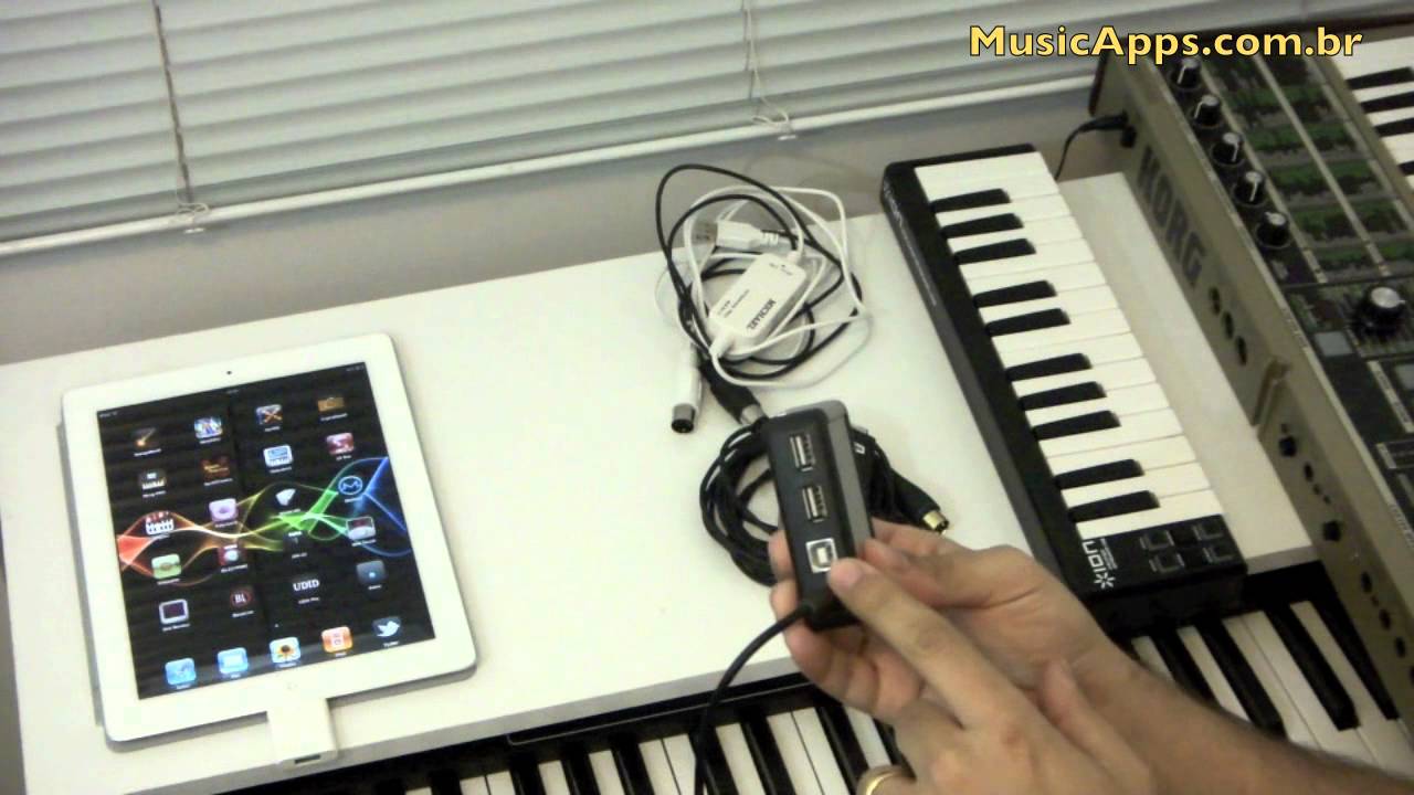 Guia para ligar teclados controladores MIDI ou USB ao iPad
