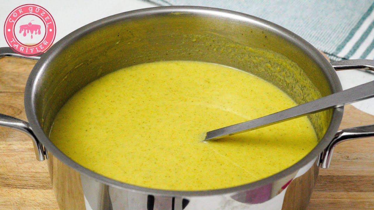 Brokoli Çorbası Tarifi 👌 Kremasız! Sütsüz! Yoğurtlu Yaptım Nefis Oldu - Sebzeli Brokoli Çorbası