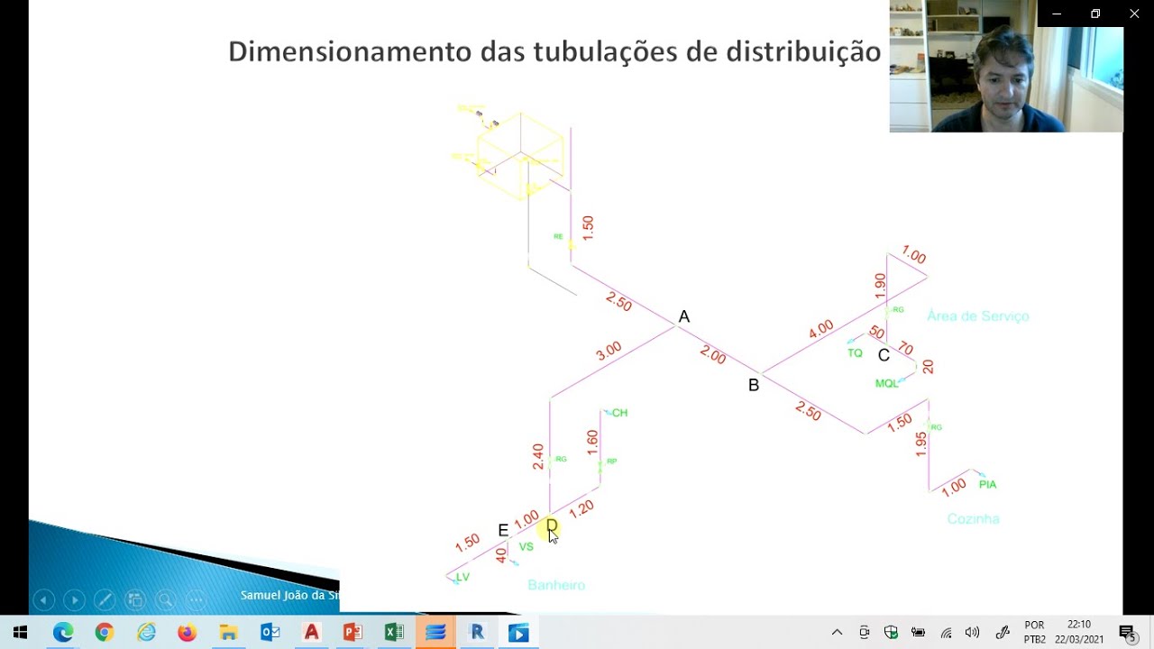 Aula 10 | Dimensionamento das Tubulações de Água Fria, Casa Completa, Passo a Passo, Planilha Excel