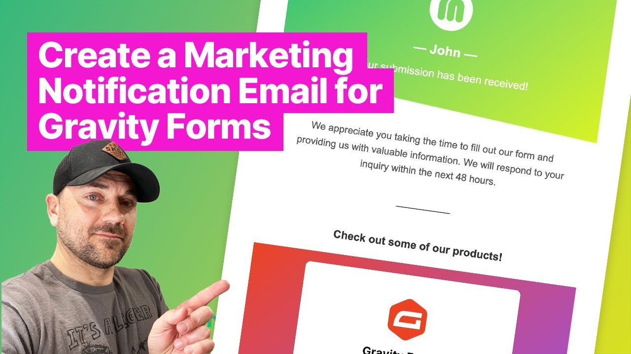 Create a Marketing Notification Email for Gravity Forms