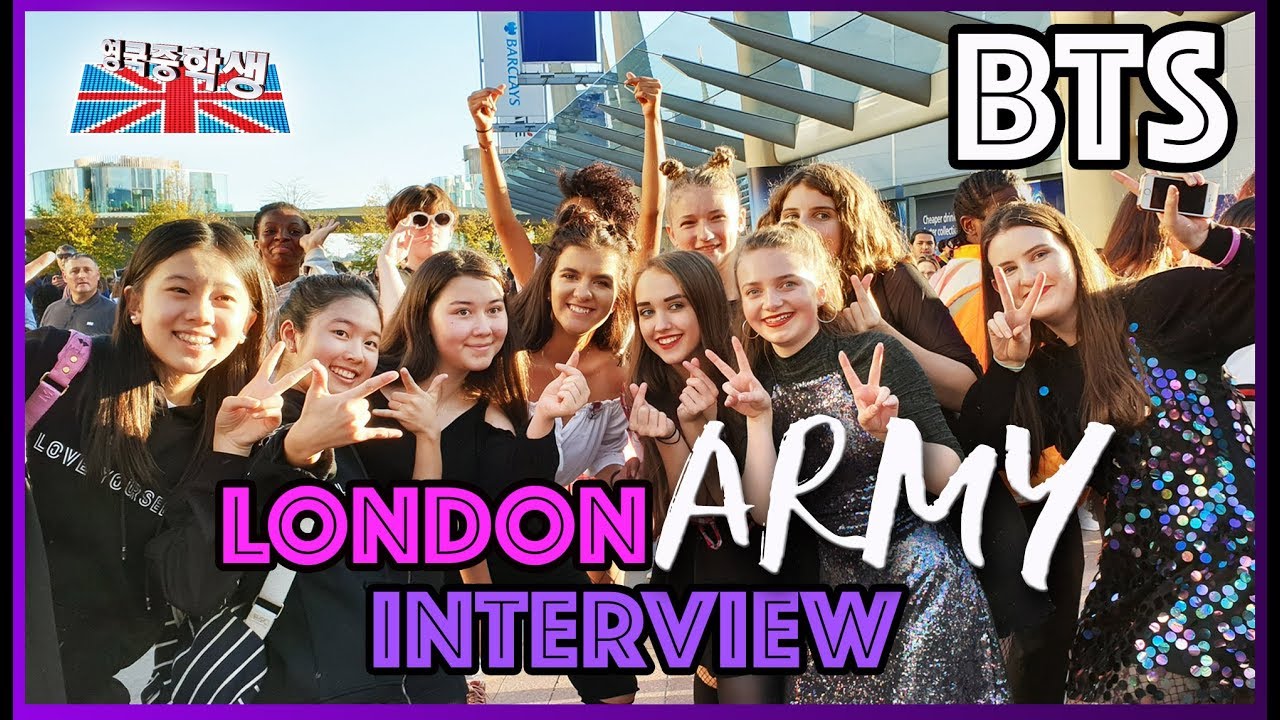 BTS London ARMY Interview!!! 영국아미들이 제일 좋아하는 멤버??노래는??