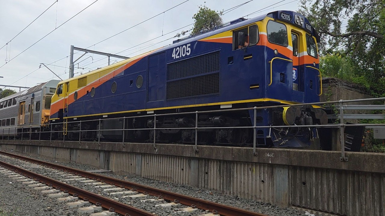Vlog 10: 03/03/26- ECHR Locos 42105 + 42103 Push-Pull 8 car K Set K92 + K99 Departure Eveleigh