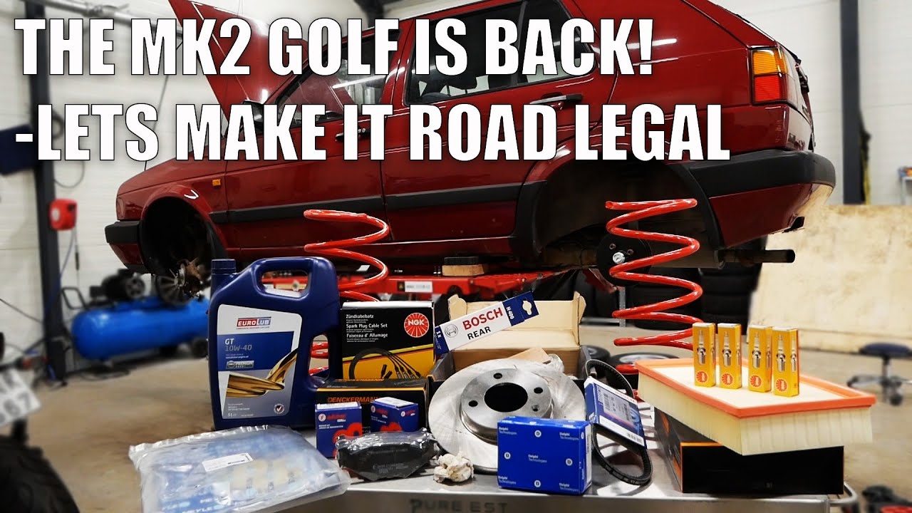 Making a FREE Car Road Legal Again - VW Golf MK2 - Fixing it For Inspection Part 1