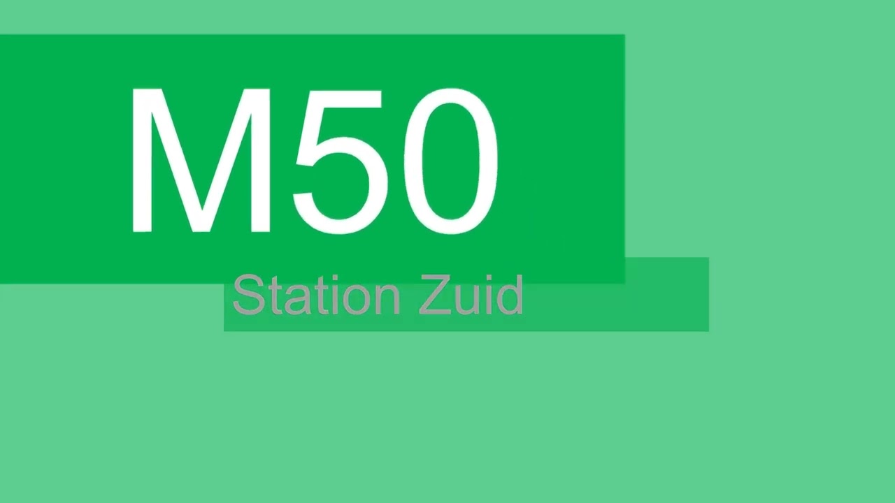 Omroep metro lijn 50 Gaasperplas - Station Zuid
