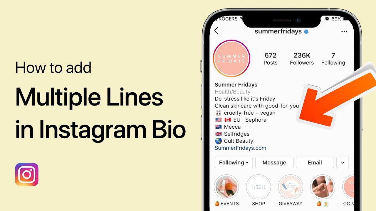 How To Add Multiple Lines in Instagram Bio - Tutorial