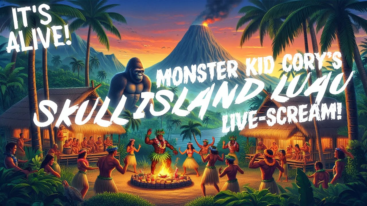 Monster Kid Cory's Skull Island Luau - February Livescream!