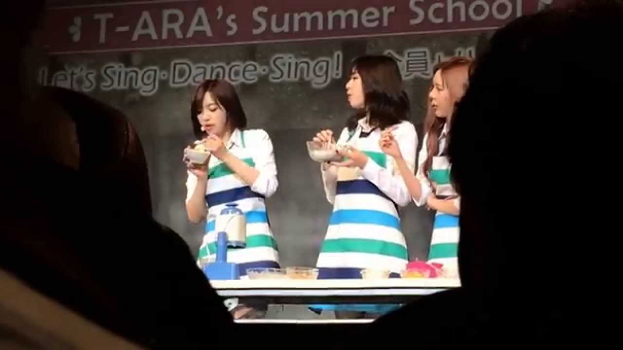 T-ARA Osaka Fan Meet 10th July 2014. Food making and tasting session ...