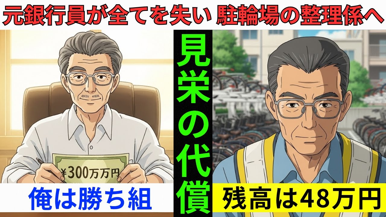 【漫画】退職金3000万あった元エリートが、68歳で駐輪場の整理係になるまで。見栄を張って「国の支援」を拒否した男の末路