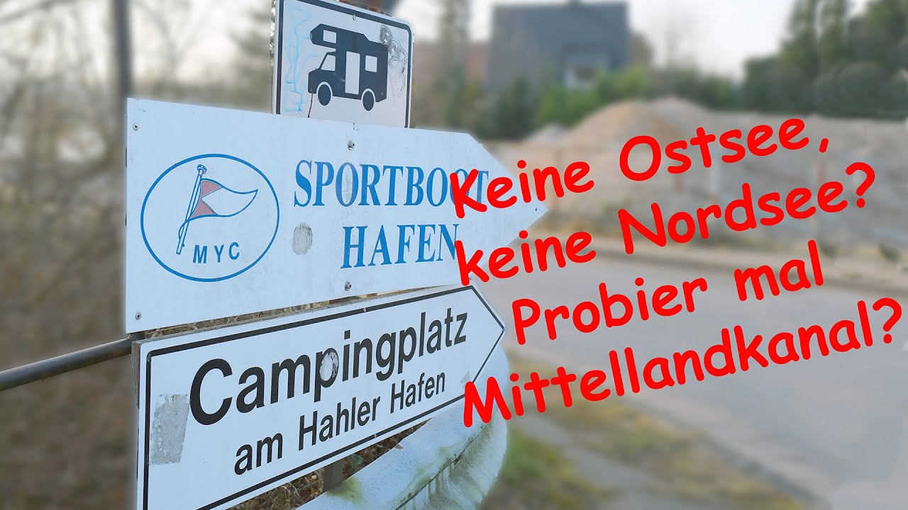 Wohnmobil-Stellplatz Hahler Hafen bei Minden im M&auml;rz 2025