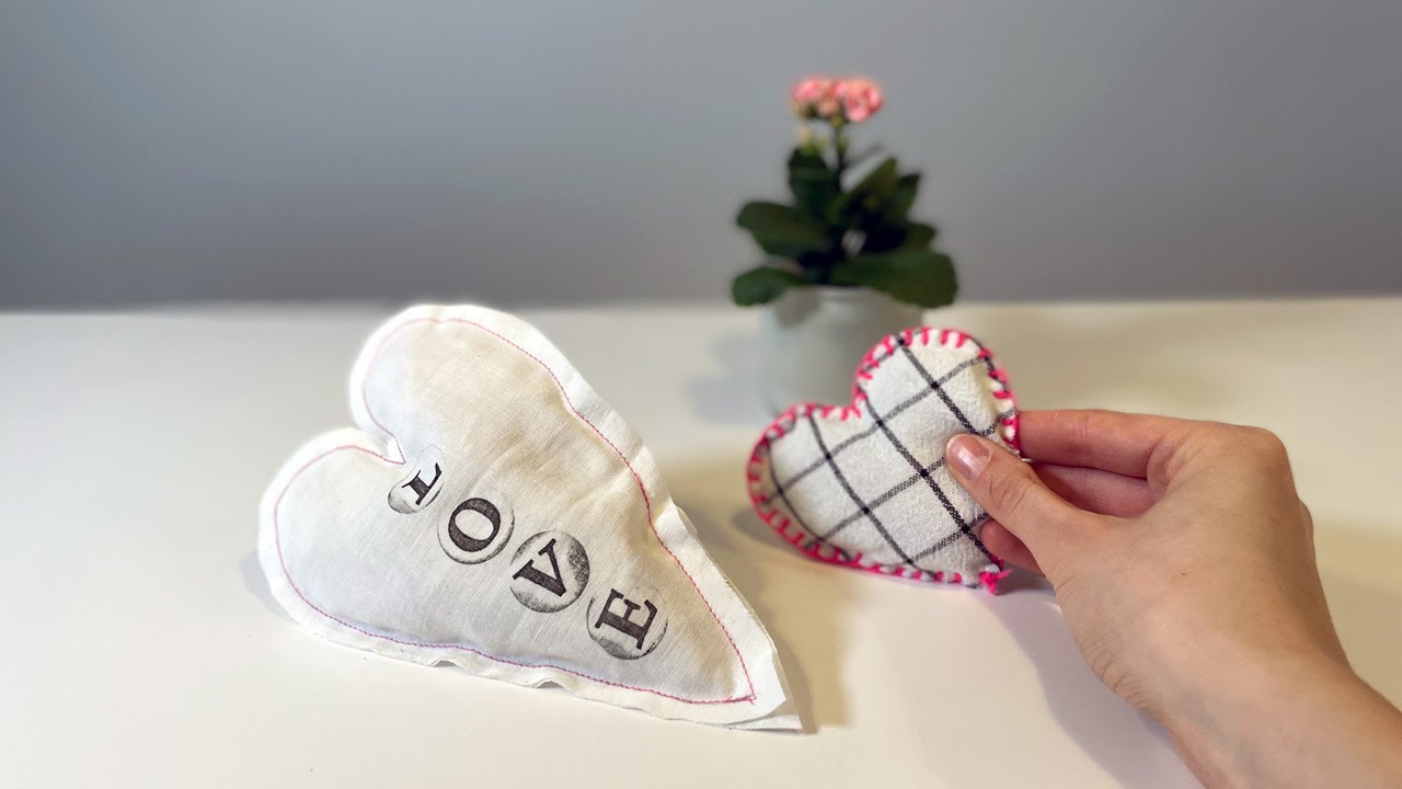DIY Stoff Herz Nähen | Lavendel und Rosenblätter | Valentinstag | Muttertag