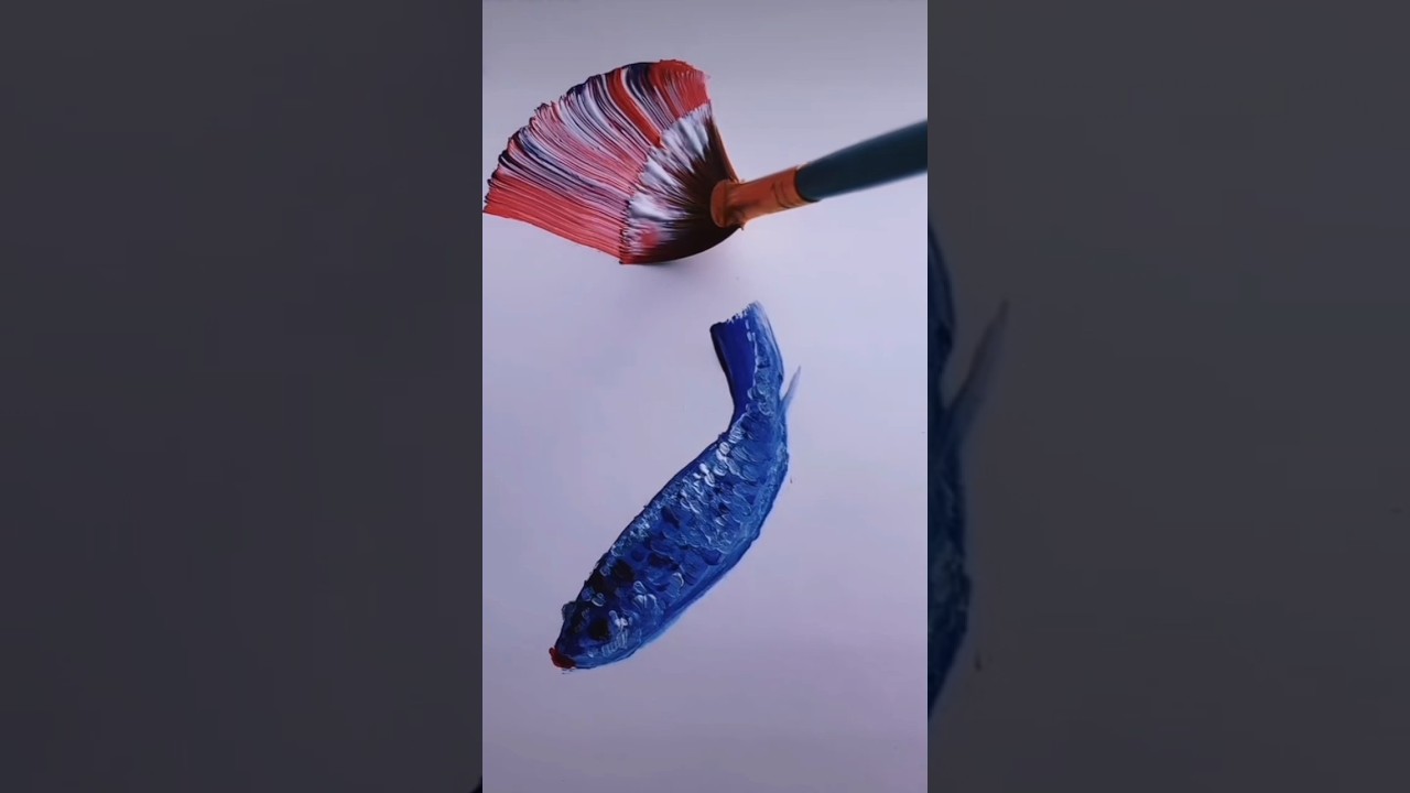 paint with me/betta fish                     #art #painting #bettafish #artist #trendingshorts