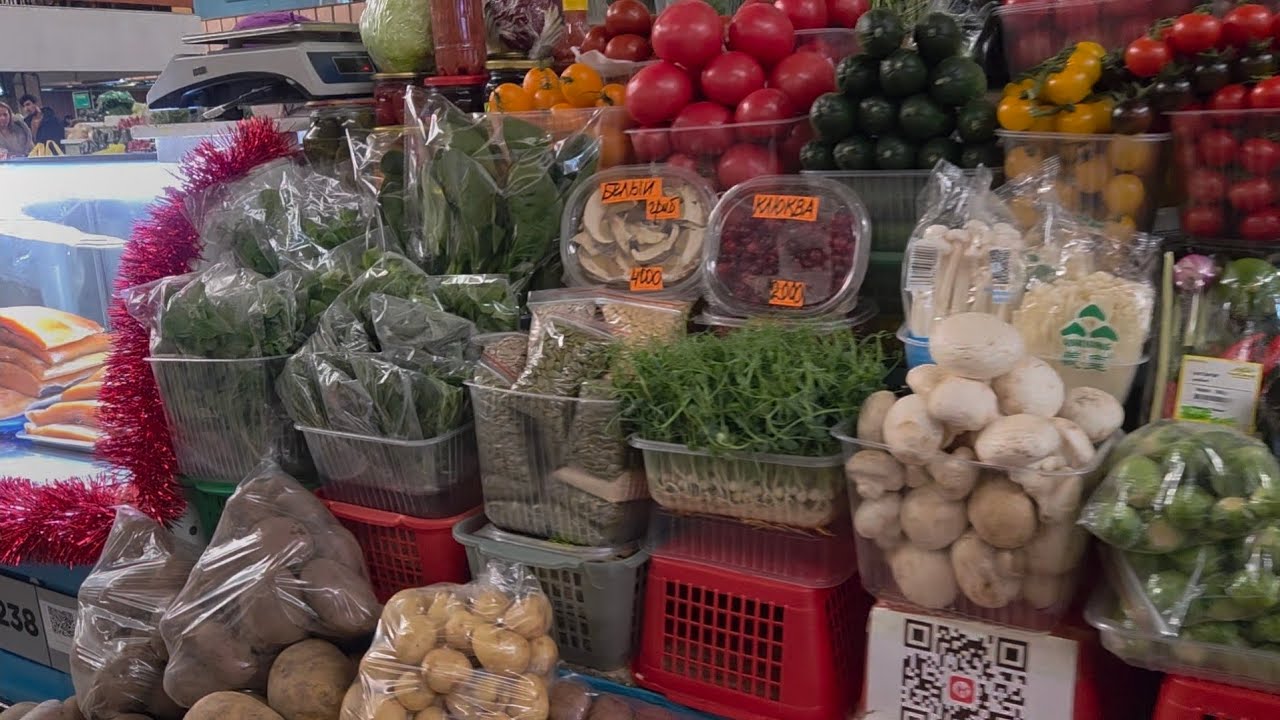 Kazakh American Foodie's tour of the Green Bazaar in Almaty, Kazakhstan