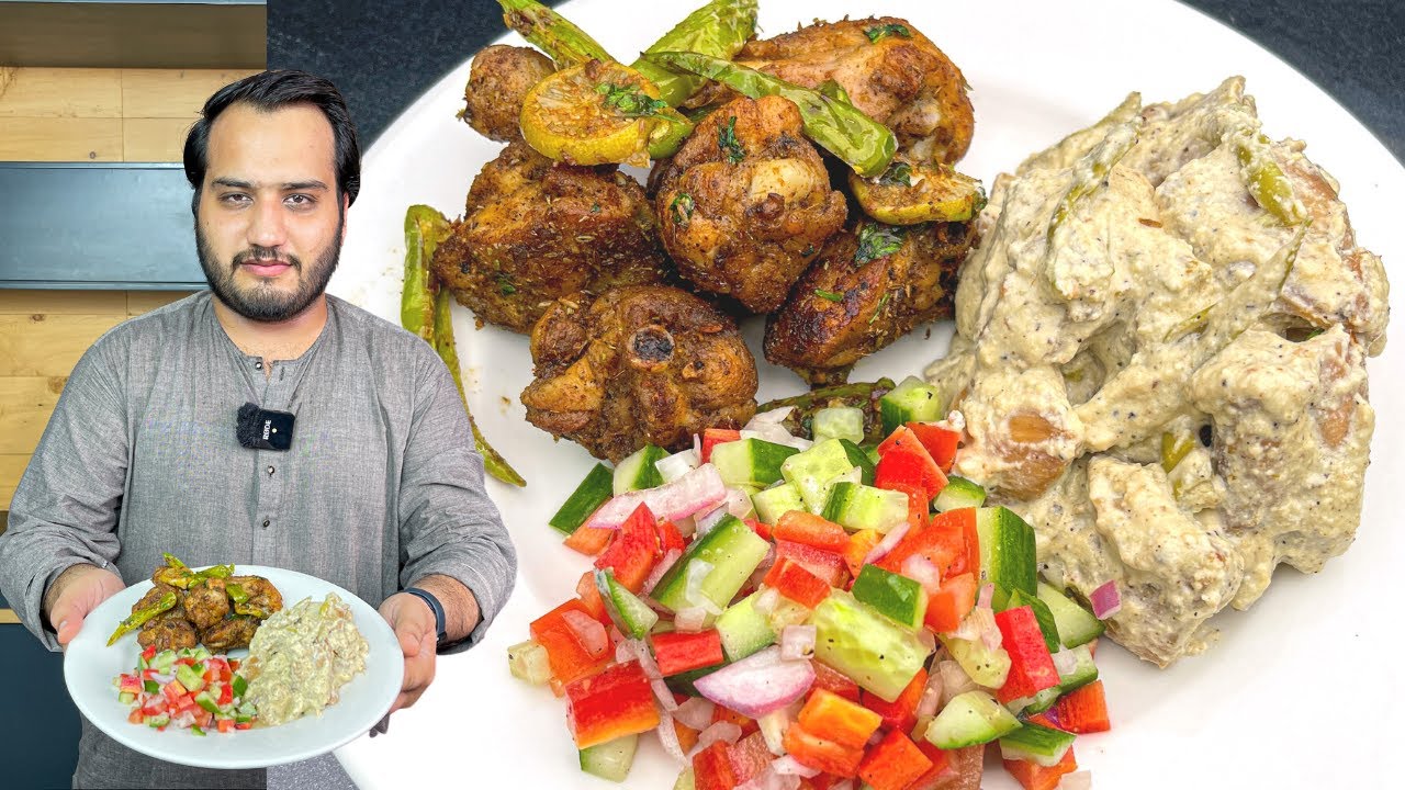 Party/Dawat Starters - Brown Chicken, Reshmi Boti, Kachomar Salad