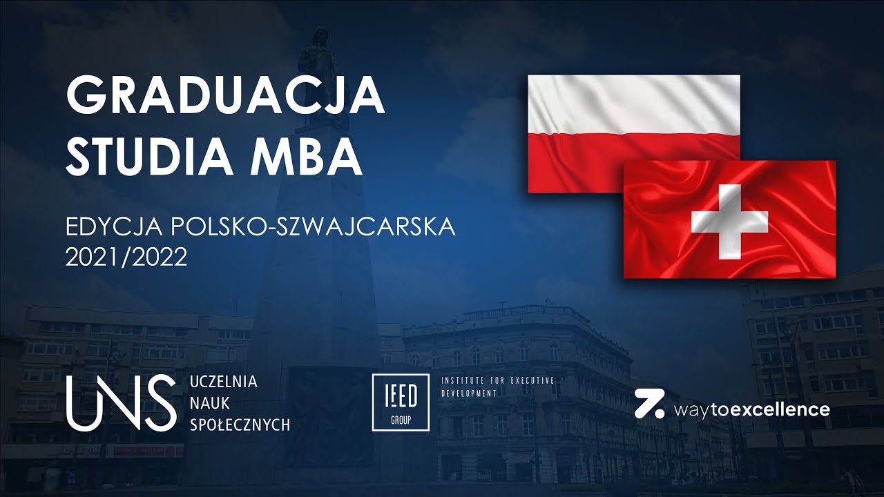 Graduacja Absolwentów kierunku Executive MBA w Uczelni Nauk Społecznych - 2021/2022